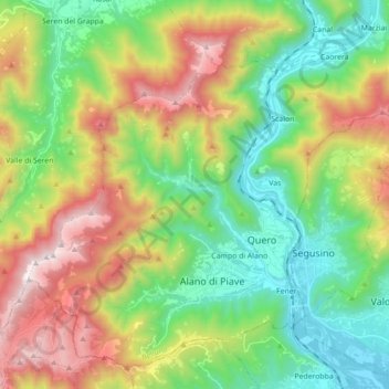 Setteville地形图、海拔、地势