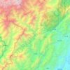 大川镇地形图、海拔、地势