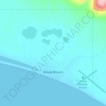 Brevig Mission地形图、海拔、地势