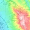 Mission Peak Regional Preserve地形图、海拔、地势