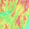 斯科茨谷地形图、海拔、地势