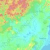 Kutai Kartanegara地形图、海拔、地势