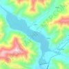 直孔水库地形图、海拔、地势
