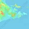 仙本那地形图、海拔、地势
