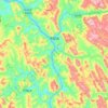 吾隘镇地形图、海拔、地势