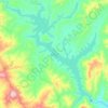 渔洞水库地形图、海拔、地势