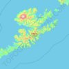 Unalaska Island地形图、海拔、地势