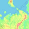 涅涅茨自治区地形图、海拔、地势
