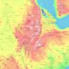 埃塞俄比亚地形图、海拔、地势