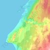 Essaouira الصويرة地形图、海拔、地势
