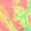 三坝纳西族乡地形图、海拔、地势