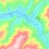 Red River地形图、海拔、地势