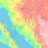 索诺拉州地形图、海拔、地势