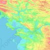 Loire-Atlantique地形图、海拔、地势