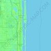 Palm Beach地形图、海拔、地势