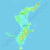 湄洲岛地形图、海拔、地势