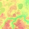 Долгодеревенское сельское поселение地形图、海拔、地势