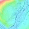 中国古羌城地形图、海拔、地势