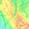 Knutsford地形图、海拔、地势