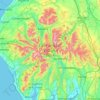 Lake District National Park地形图、海拔、地势