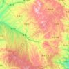 蒲县地形图、海拔、地势