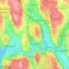 Bothell地形图、海拔、地势