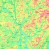 平昌县地形图、海拔、地势