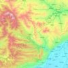 交城县地形图、海拔、地势
