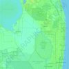 Palm Beach County地形图、海拔、地势