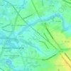 Oaklyn地形图、海拔、地势