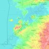 霍马湾郡地形图、海拔、地势