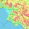 Salerno地形图、海拔、地势