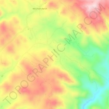 Mountain Ranch地形图、海拔、地势