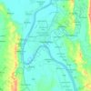 土格加勞地形图、海拔、地势
