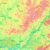 集安市地形图、海拔、地势