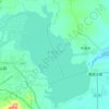 黄壁庄水库地形图、海拔、地势