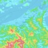 西周镇地形图、海拔、地势