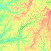 Casey County地形图、海拔、地势