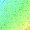 萬興排水地形图、海拔、地势