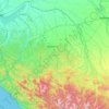阿迪格共和国地形图、海拔、地势