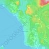 Powell River地形图、海拔、地势