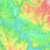 Chaliers地形图、海拔、地势
