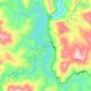 雅女湖地形图、海拔、地势