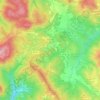 Orvinio地形图、海拔、地势