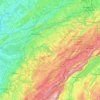 杜省地形图、海拔、地势