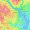 Arlington地形图、海拔、地势