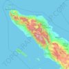 亞齊地形图、海拔、地势