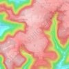 Hülben地形图、海拔、地势
