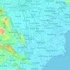 兴安省地形图、海拔、地势