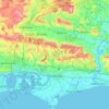 Chichester地形图、海拔、地势